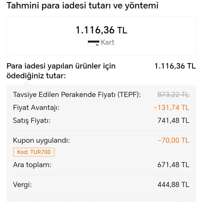 İptal Edilen Ürünün Ücret İadesi Sorunu