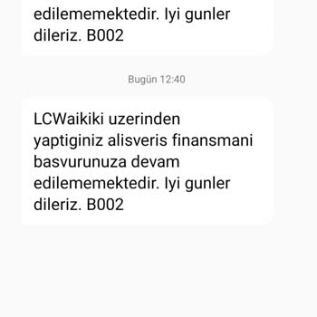 LCW Alışveriş Finansmanı İle İptal Edilen Siparişler