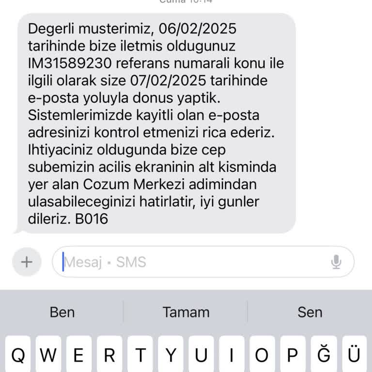 Mail Order Talebi İçin Destek Alamama Sorunu
