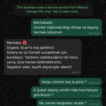 Organicscarfs'tan Sipariş Ettiğim Ürünler Gelmiyor Ve Müşteri Hizmetleri Cevap Vermiyor!