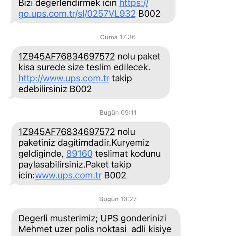 UPS Türkiye'nin Teslimat Hatası: Gecikmeli Ve Yanlış Noktaya Bırakılan Kargo