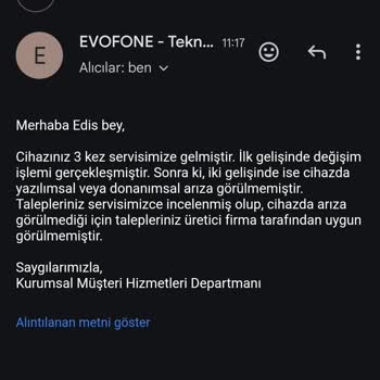 Arızalı Telefon İçin Israrla Değişim Yapılması Ve İade Talebinin Reddedilmesi