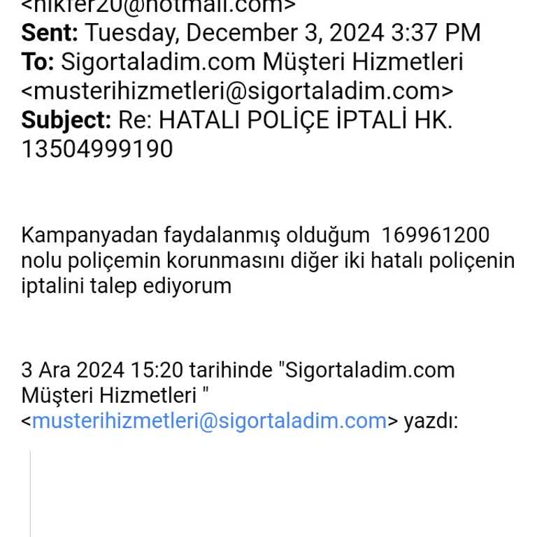 Hediye Çeki Mağduriyeti: Sigortaladım.com'da Çözüm Yok!
