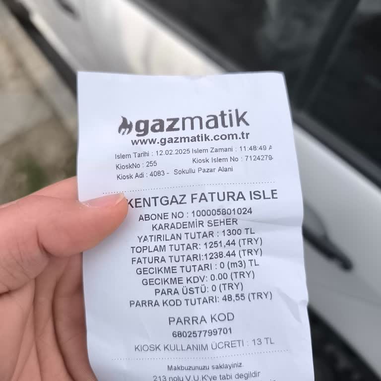 Başkent Kart İşleminde Para Üstü Sorunu