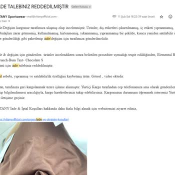 Kalitesiz Ürün Ve Haksız İade Süreci