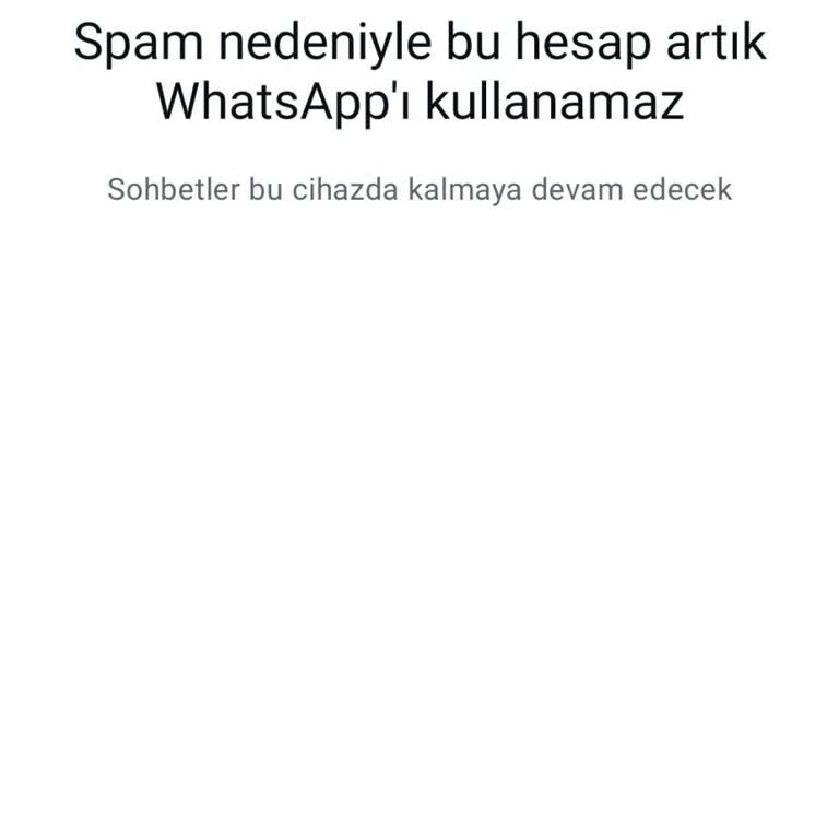 WhatsApp Davetinde Ani Spam Sorunu