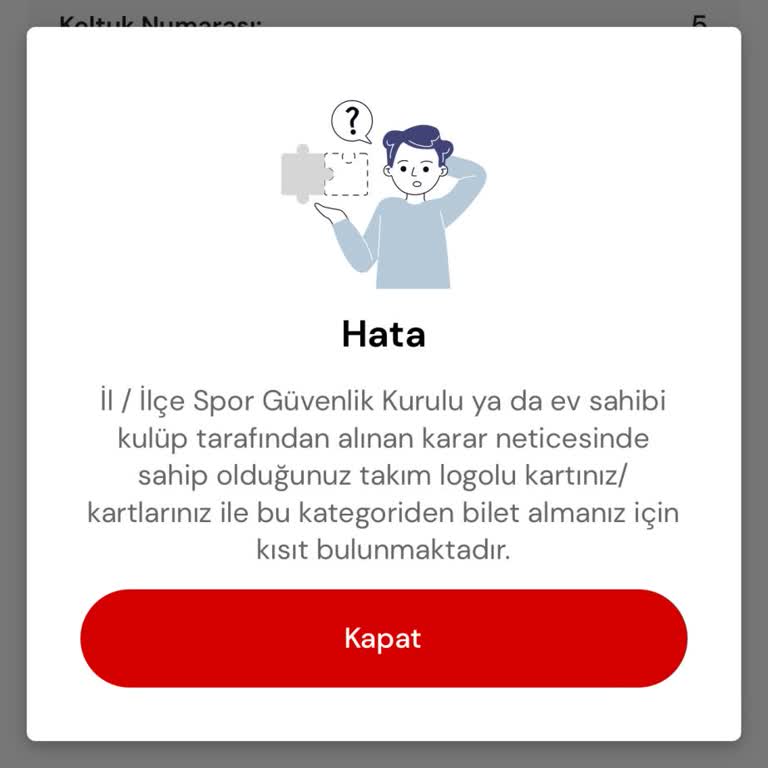 Passolig Hatası Nedeniyle Bilet Alamama Sorunu
