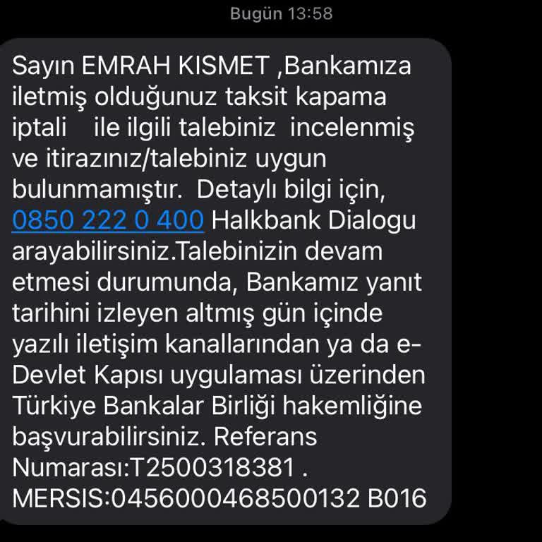 Halkbank Kredi Kartı Borcu Sorunu