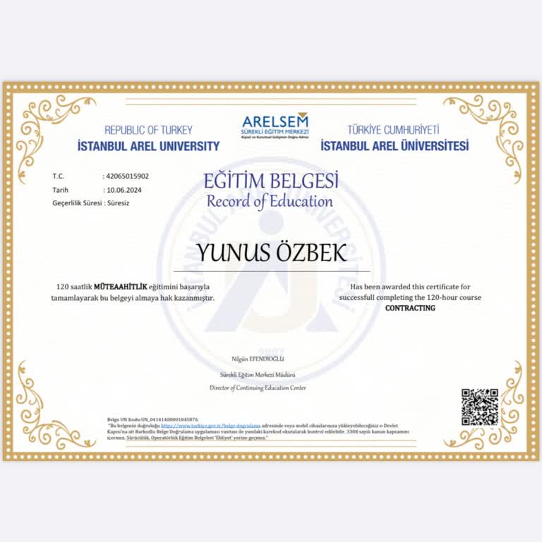 E-Devlet'te Görünmeyen Müteahhitlik Sertifikası Sorunu