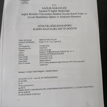 Doğum Sonrası Yetersiz Müdahale Ve Kan Bulma Krizi