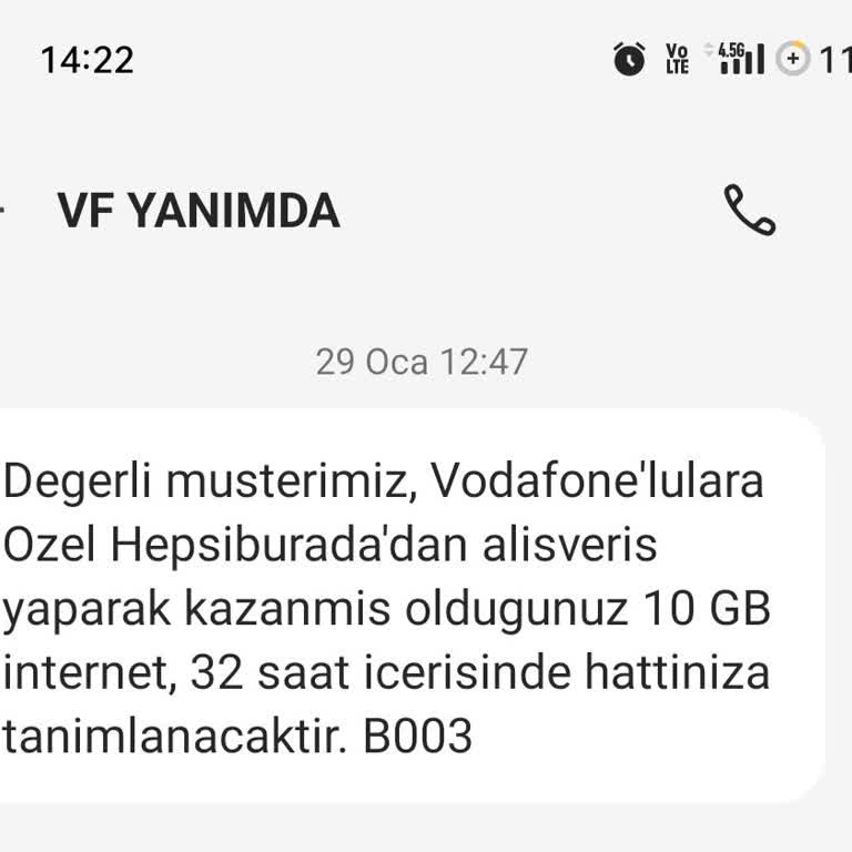 Hepsiburada Ve Vodafone Arasında Kayıp İnternet Hediyesi
