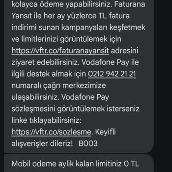 Vodafone Pay&nbsp; Güvenlik Açığıyla Mağduriyet Yaşıyorum