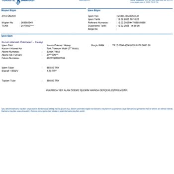 Yanlış Hesaptan Ödeme Sorunu