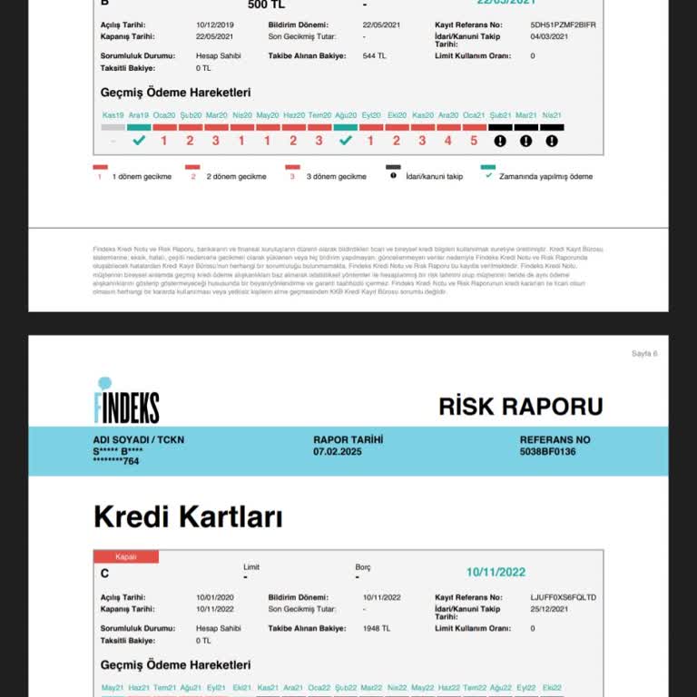 Findeks Kredi Notu Güncellemesi Sorunu