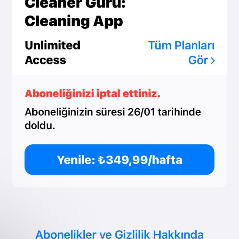 Cleaner Guru 350 TL Ödeme Almış Faturama Yansımış
