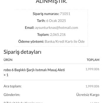 Robo Türkiye'den Aldığım Masaj Aleti Hayal Kırıklığı Yarattı