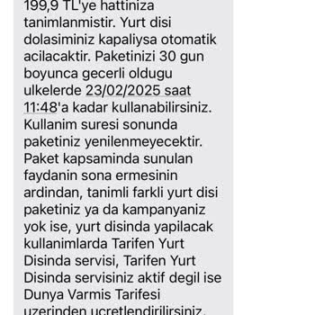 Yurt Dışı Paketleri Ve Fatura Şoku