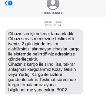 Dyson Servisinden Beklenmedik Gecikme Ve Yetersiz Destek