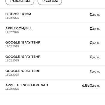 Apple İzinsiz Kredi Kartı Kullanımı Ve Haksız Harcama