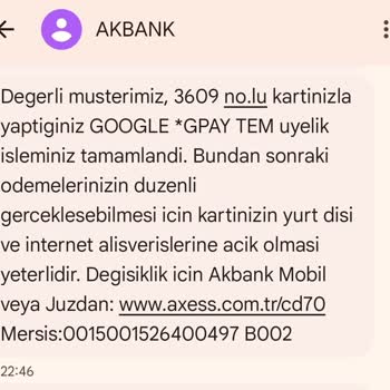 GPay İzinsiz Kredi Kartı Kullanımı Ve Üyelik Sorunu