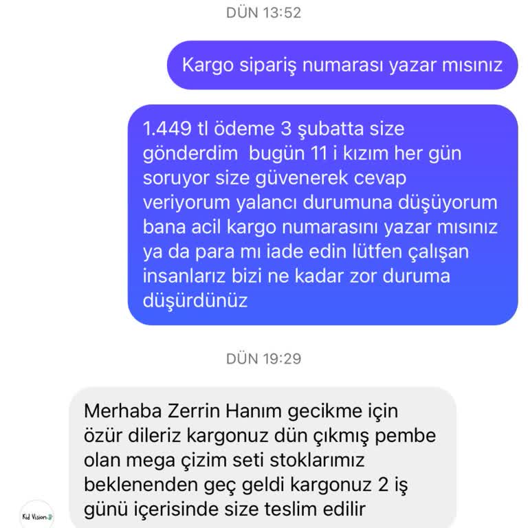 Sipariş Verildi, Ürün Yok: Para İadesi Talebi