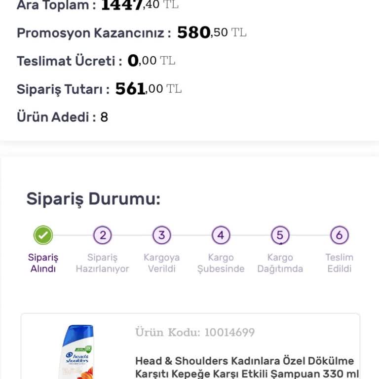 Sipariş Hazırlık Sürecinde Yaşanan Gecikme