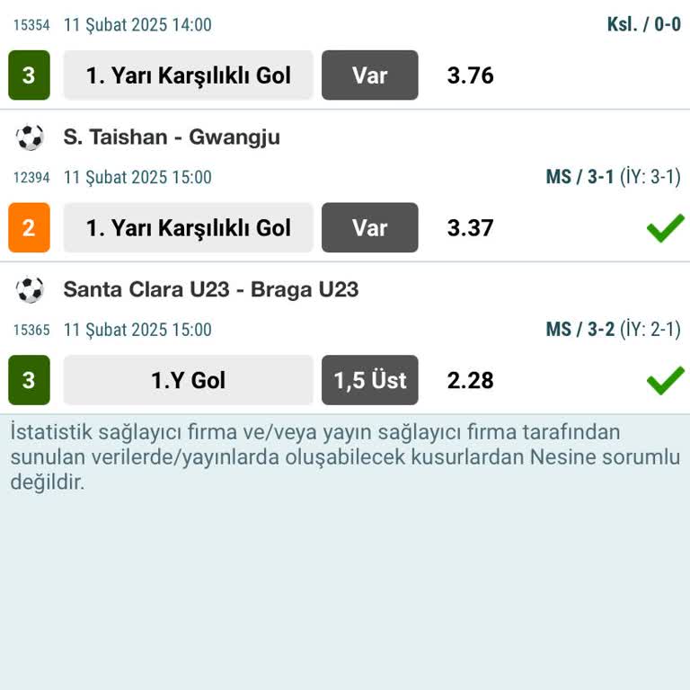 Maç Sonucu Belirsizliği Ve Kupon Ödemesi Sorunu