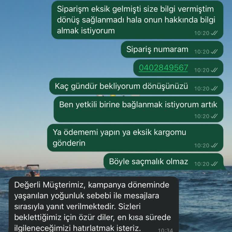 Eksik Ürün Ve Yanıltıcı Müşteri Hizmeti