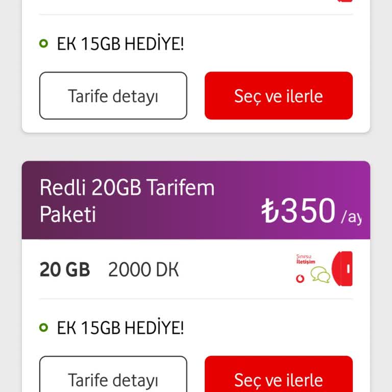 Vodafone Tarifelerinde Uygun Fiyatlı Seçenek Eksikliği