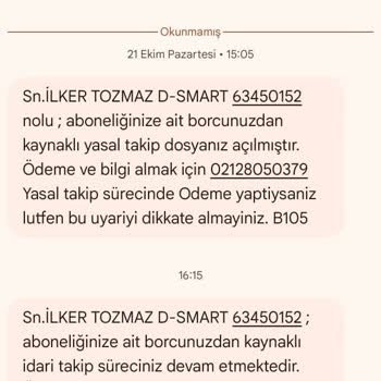 Kullanılmayan Hizmet İçin Haksız Ücret Talebi