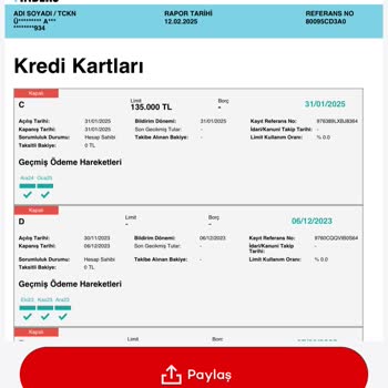 Kapatılan Kredi Kartı Limit Sorunu
