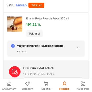 Hepsiburada'dan Aldığım Ürün İptal Edildi, Mağdur Oldum