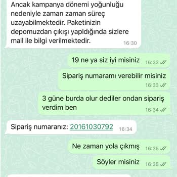 Sipariş İptali Ve Ulaşılamayan Müşteri Hizmetleri