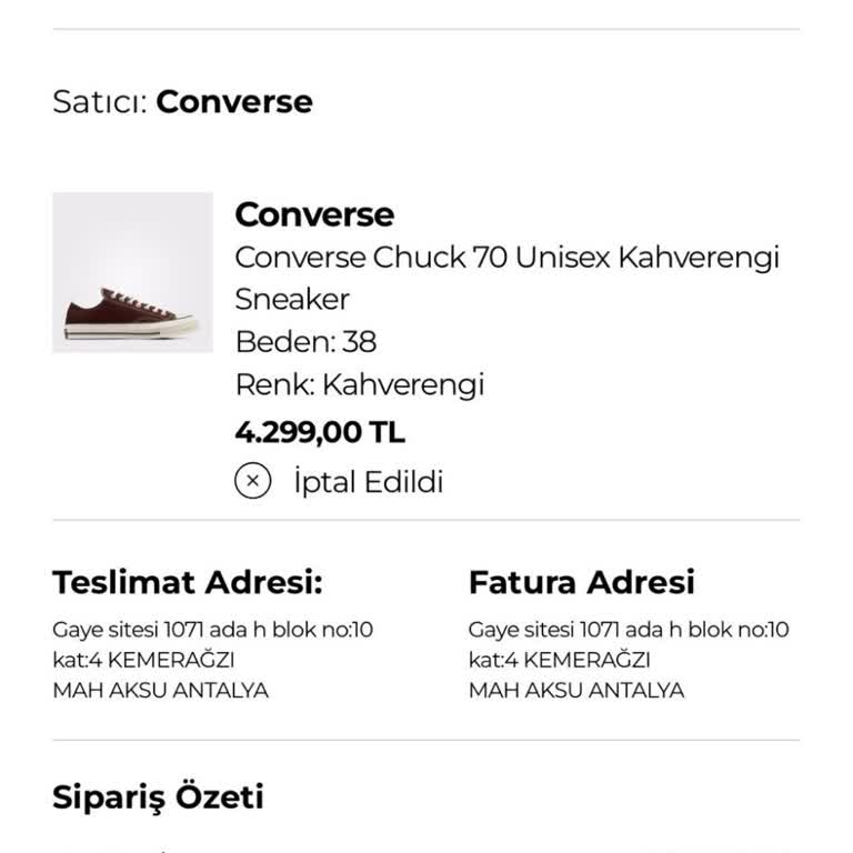 Yanlış Adrese Sipariş Ve Kullanılamayan İndirim Kuponu Sorunu