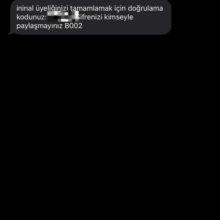 İzinsiz Gönderilen Doğrulama Kodları