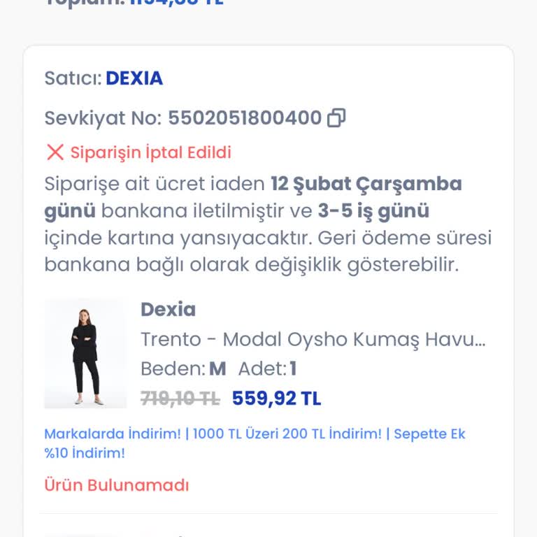 LCW Sipariş İptali Ve Müşteri Memnuniyetsizliği