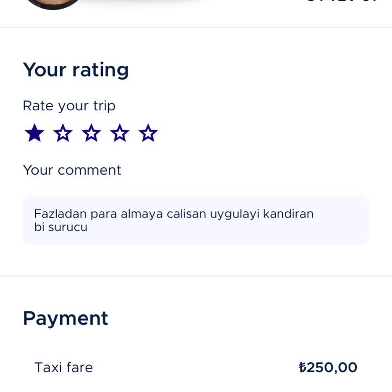 Taksici Fazladan Ücret Talep Etti