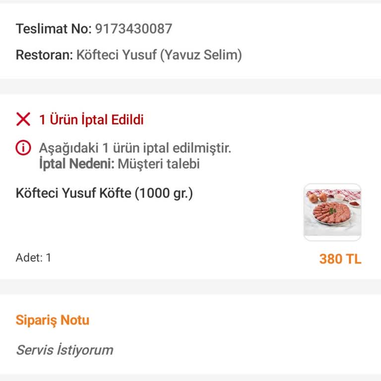 Sipariş İptali Ve İade Sorunu