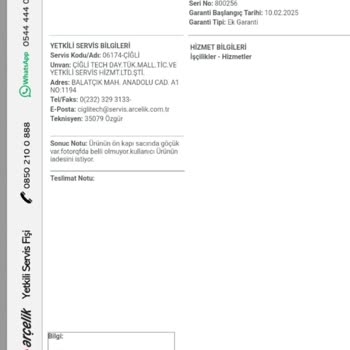 Arızalı Bulaşık Makinesi Kapağı Ve İade Sorunu