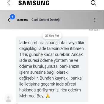 Samsung İade Sürecinde Müşteri Mağduriyeti