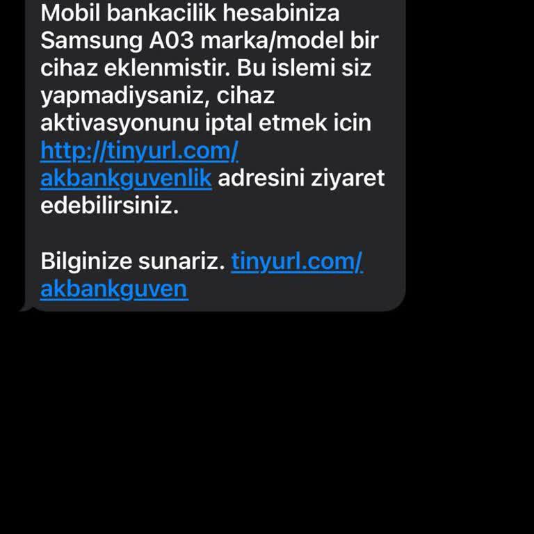 Şüpheli Mesajlara Karşı Dikkat!