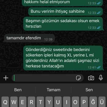 Yanlış Beden Ve Yetersiz Müşteri Hizmeti