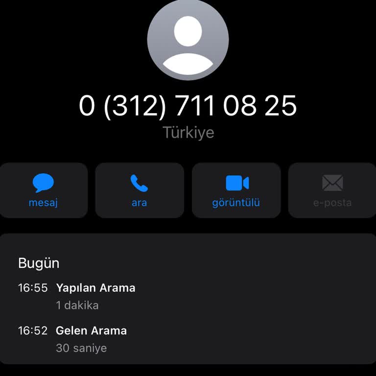 03127110825 Numarasından Gelen Şüpheli Aranma