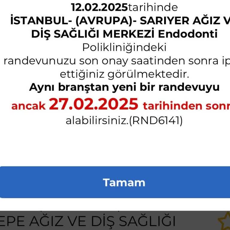 MHRS Randevu İptalinde Mağduriyet Yaşadım