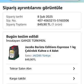 Eksik Gönderilen Kahve Siparişi Hayal Kırıklığı Yarattı