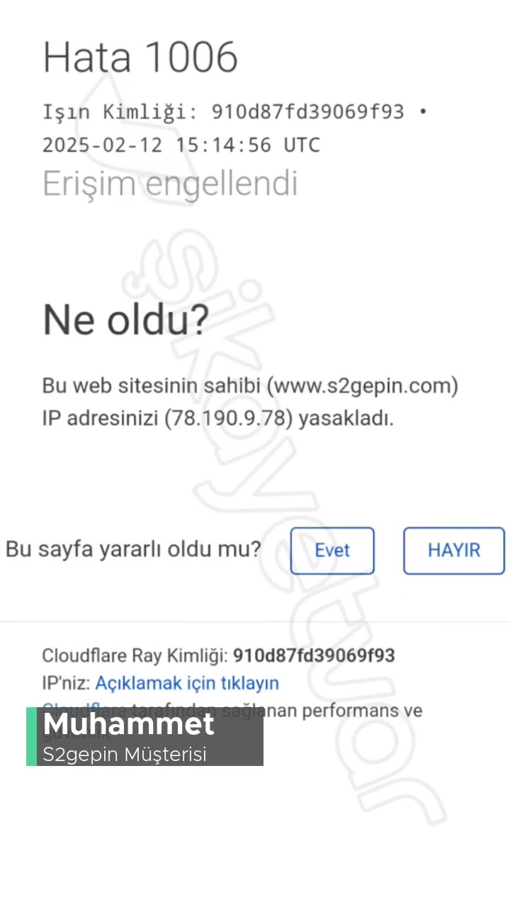 S2gepinBeni Engellemiş! videonun kapak resmi