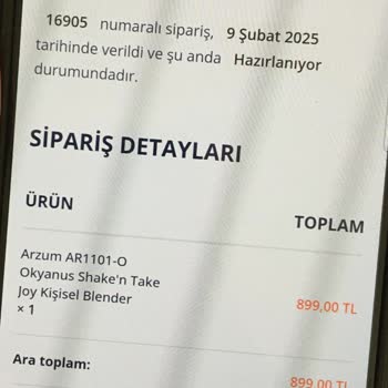 Sipariş Teslim Edilmedi, İletişim Kurulamıyor