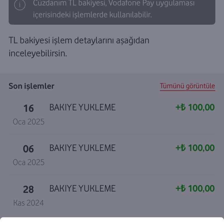 Vodafone Premium Cüzdan Kodu Yükleme Sorunu