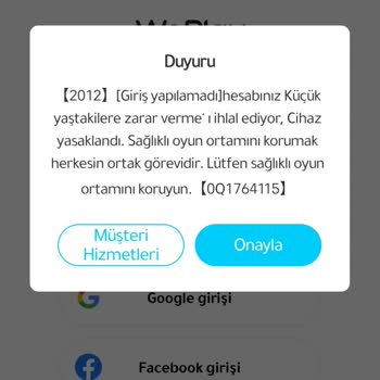 Haksız Cihaz Banı: Hesabımın Yeniden Açılmasını İstiyorum