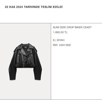 Zara Deri Ceket Kalitesinde Hayal Kırıklığı